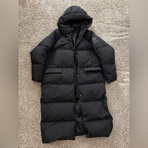Adidas women’s full length puffer jacket